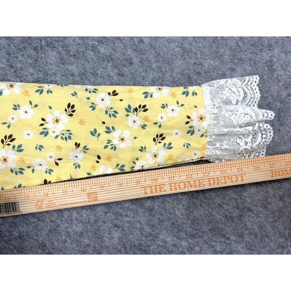 Scarlet Darkness Dress Floral Prairie Pioneer Cottagecore Modest Girls Sz 12-13Y - Picture 8 of 10